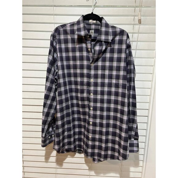 Peter Millar 100% Cotton Long Sleeve Button Up‎ Shirt - Size - L - Picture 1 of 3
